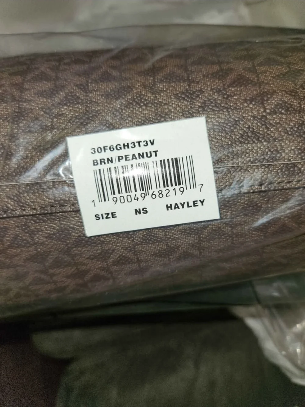 Michael Kors Hayley Brown Logo Canvas Tote